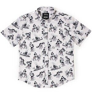 Disney Mickey Mouse ''Steamboat Willie'' Button Down Shirt 3XL by RSVLTS